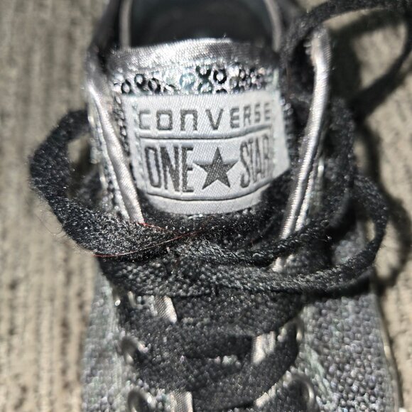 Retro Converse One Star Sparkle Sneakers - Picture 4 of 7